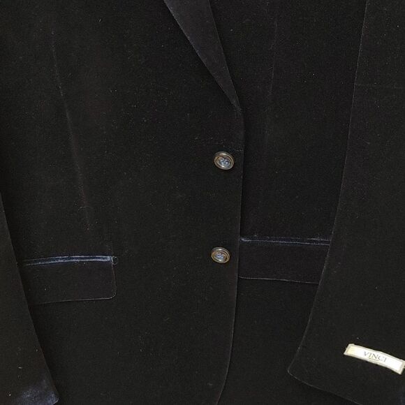 MEN'S VINCI SAPPHIRE BLUE LUXURIOUS VELVET SPORT JACKET. - Picture 4 of 9